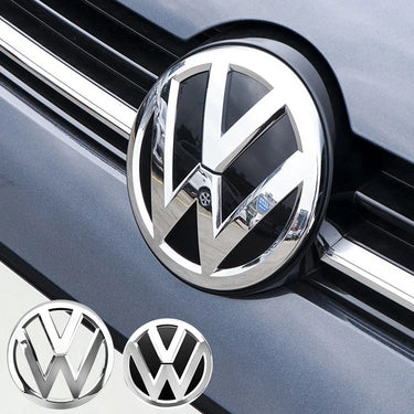 2Pcs Chrome Car Front Radiator Grille Emblem